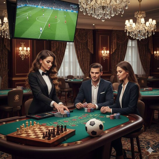 棋牌大师赛主视觉，围棋与象棋元素